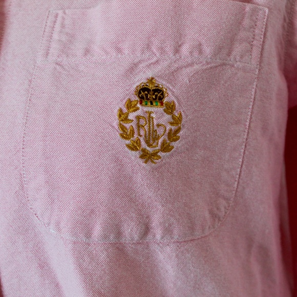 Pink Crested Classic Fit Cotton Shirt - Picture 2 of 8